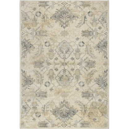 Crwt Floral Light Beige Large Area Rugs For Living Room