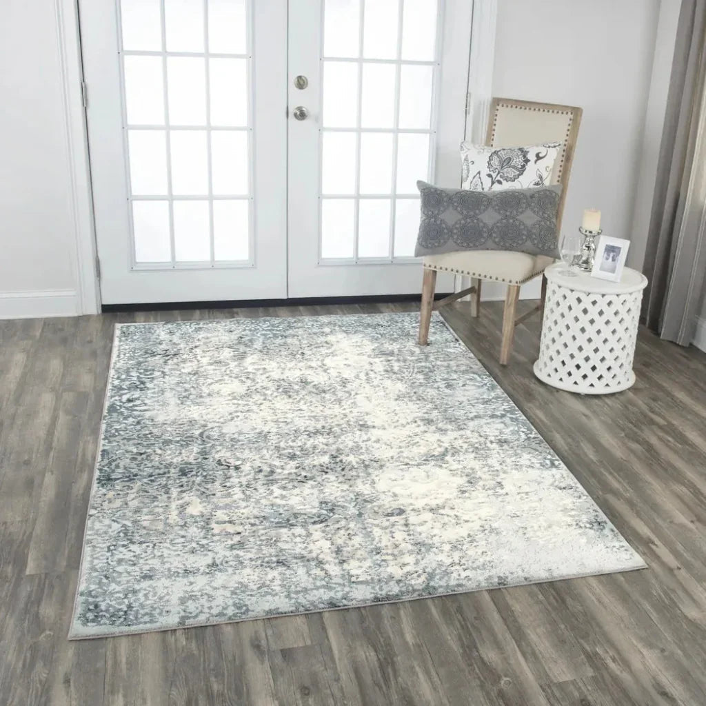 Brac Vine Gray Kitchen Hallway Runner Rug -- gray