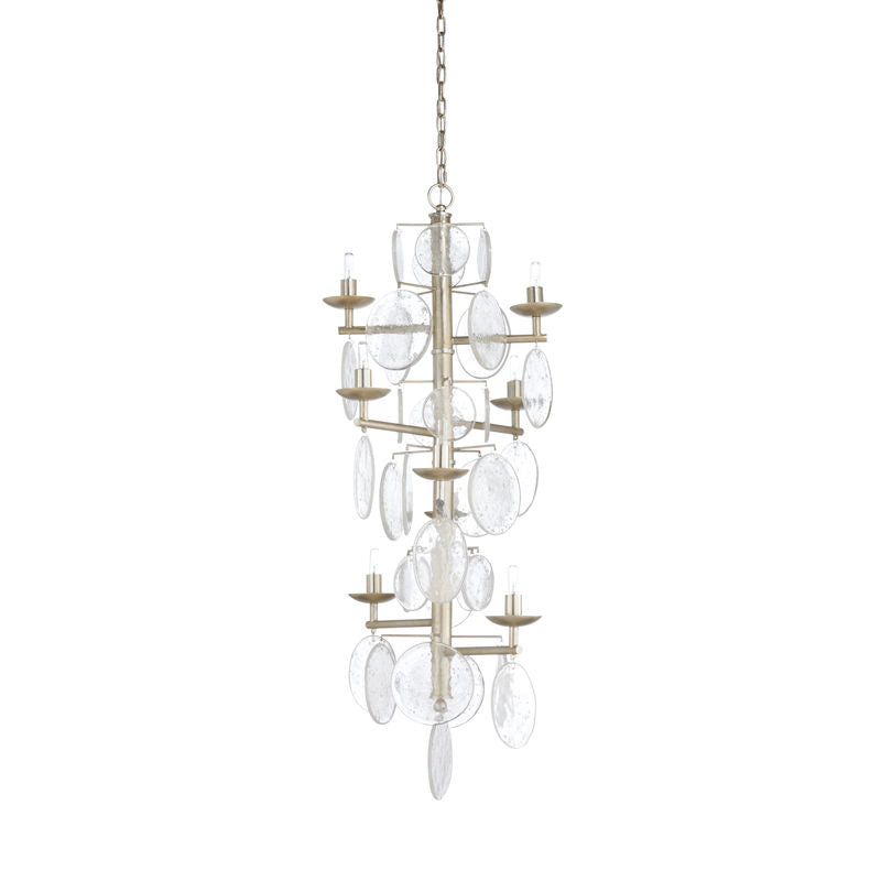 Wildwood Liza Silver Leaf Vintage Inspired Chandelier