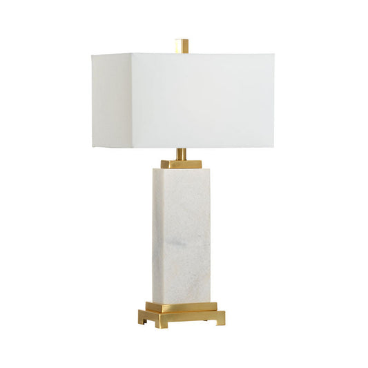 Chelsea House Kennedy Rectangular Modern Marble Table Lamp