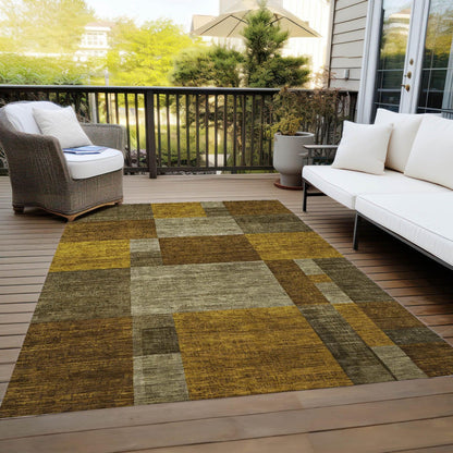 Iriyn Gray Washable Indoor-Outdoor Rug