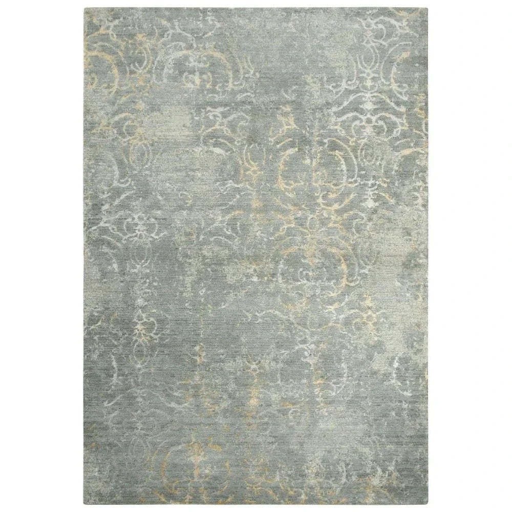 Brem Scroll Gray Large Area Rugs For Living Room