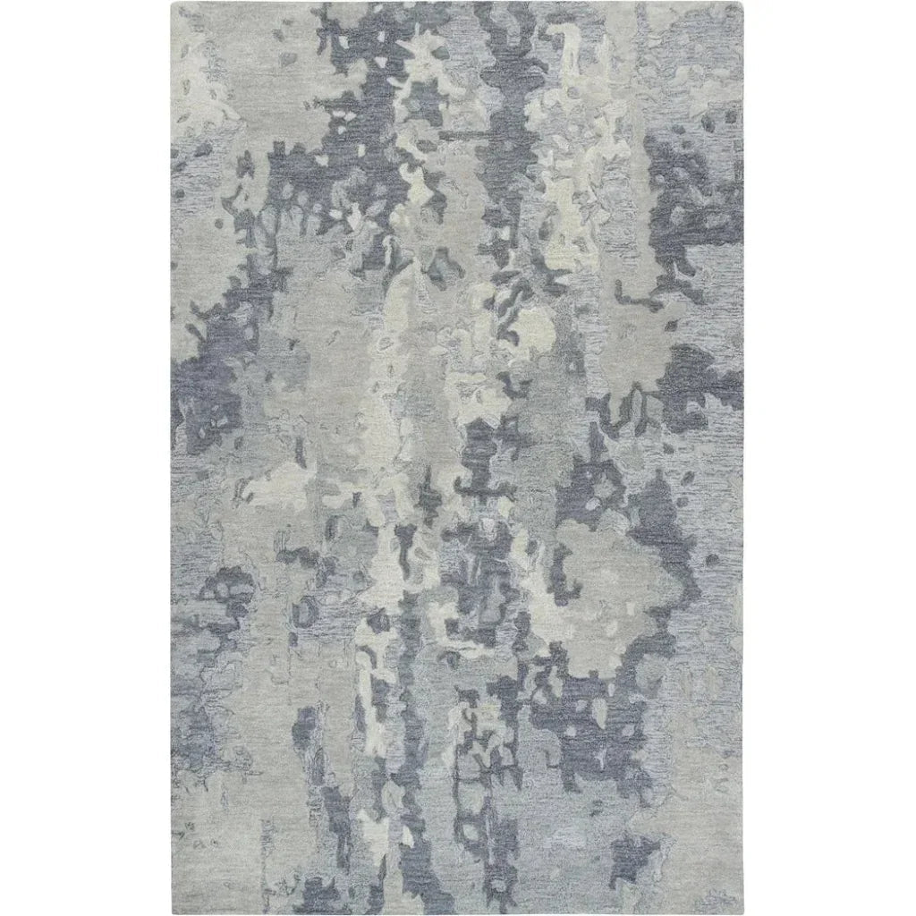 Boka Abstract Gray Large Area Rugs For Living Room
