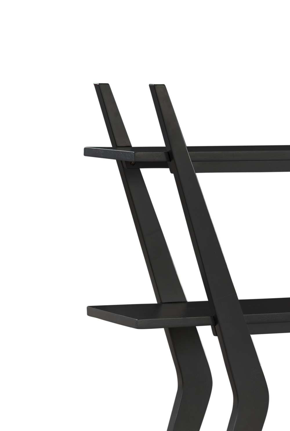 Modern X Shaped Wooden Etagere -- view 7