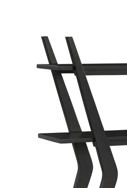 Modern X Shaped Wooden Etagere -- view 7