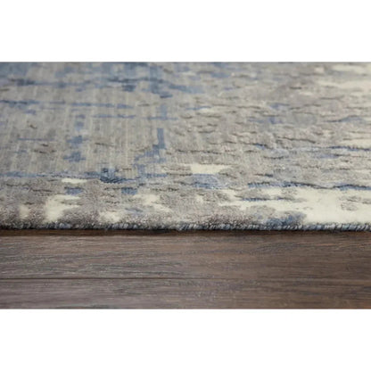 Baze Abstract Blue Large Area Rugs For Living Room - LOOMLAN - LOOMLAN - Area Rugs