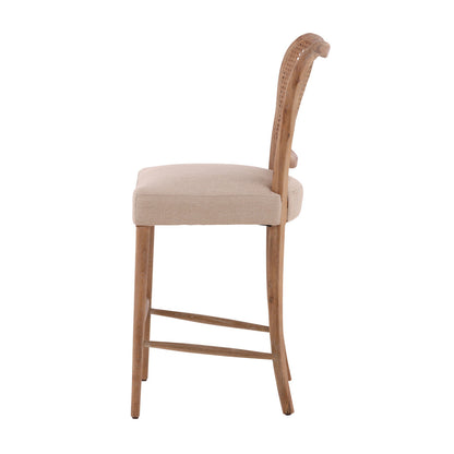 Furniture Classics Leary Cream Performance Fabric Counter Stool
