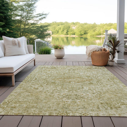 Kaelon Brown Washable Indoor-Outdoor Rug