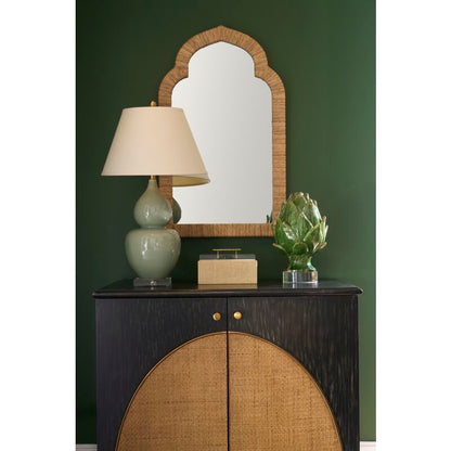 Chelsea House Fulton Green Double Gourd Design Vase Table Lamp