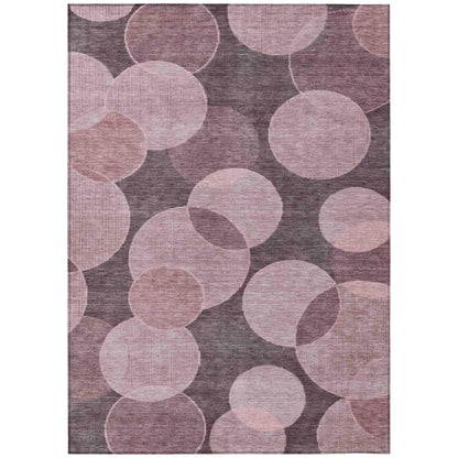 Jaelanor Pink Washable Indoor-Outdoor Rug