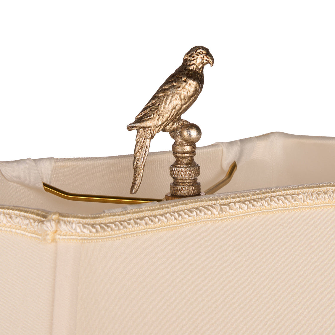 Chelsea House Crystal Bird Silver Table Lamp