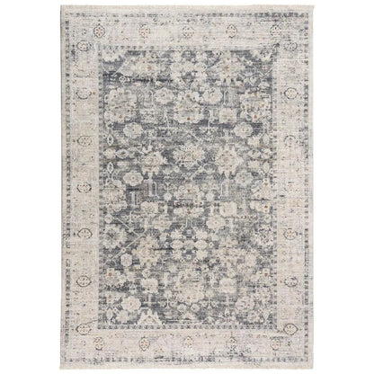 Cury Floral Ivory Area Rugs For Living Room