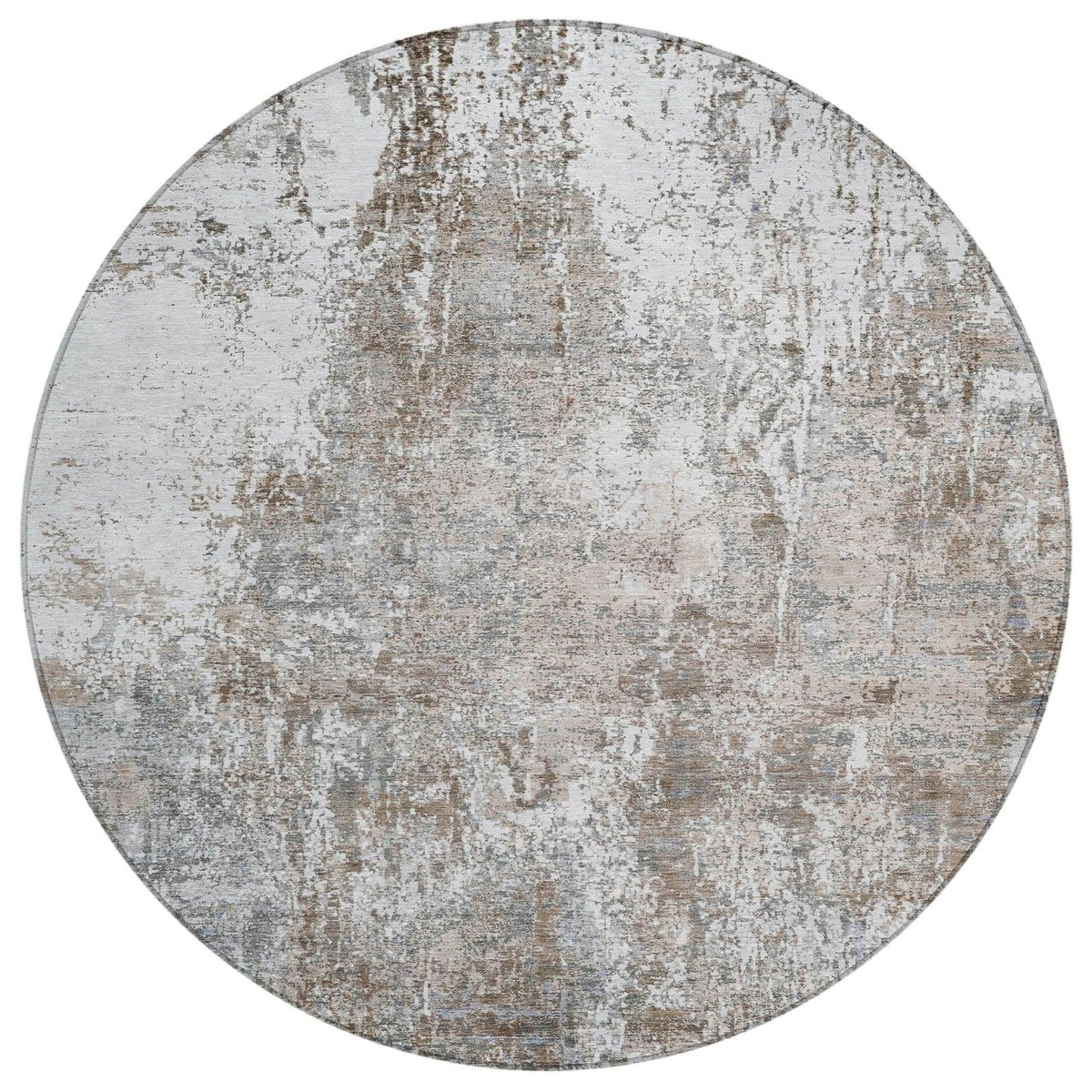 Kaelion Brown Washable Indoor-Outdoor Rug
