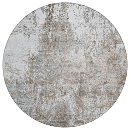 Kaelion Brown Washable Indoor-Outdoor Rug