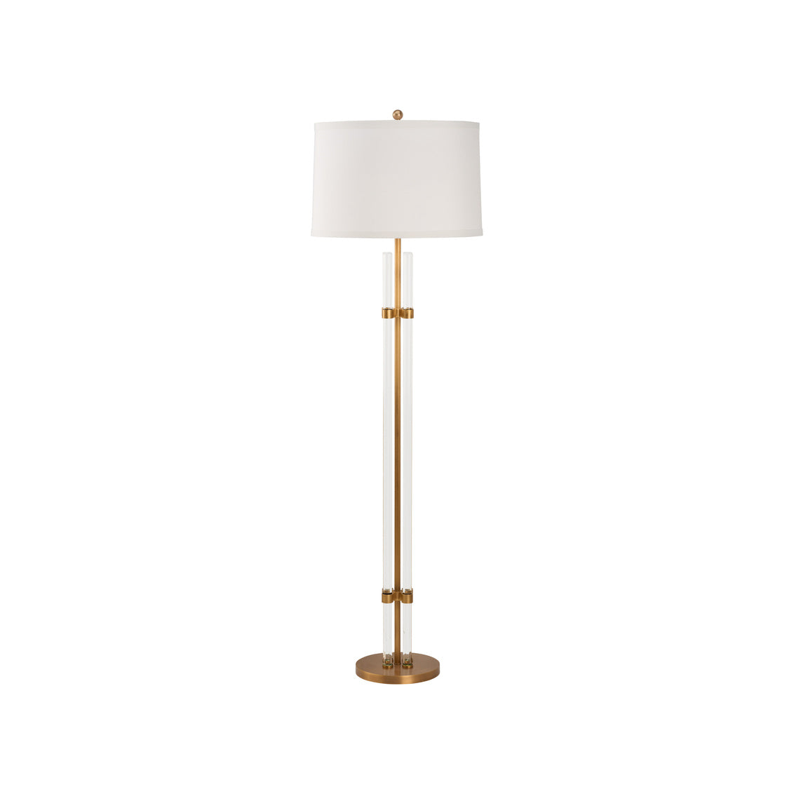Wildwood Jefferson Four Rods Anchored Glass Floor Lamp