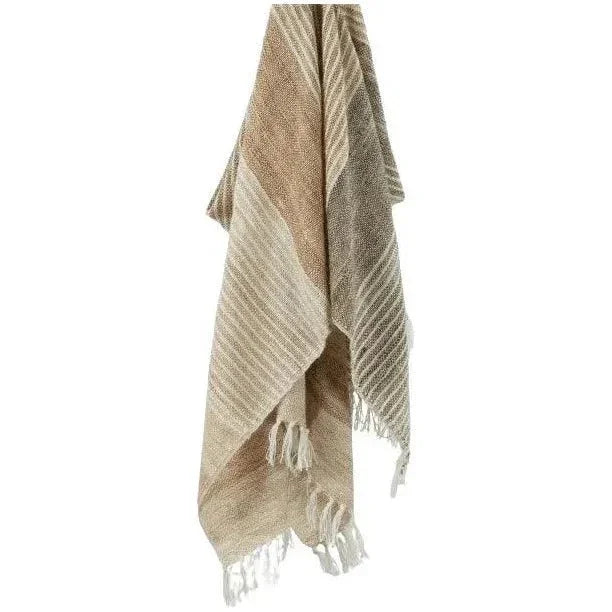 Cabana Soft Outdoor Throw Blanket Fringe
