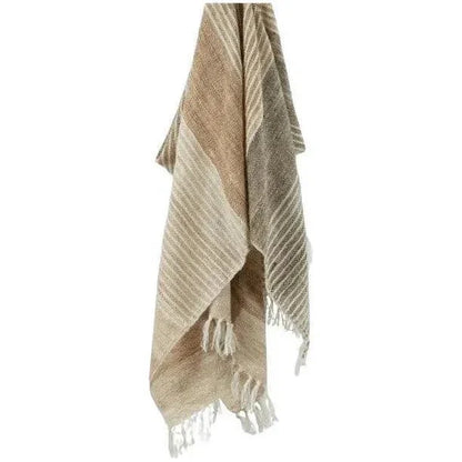 Cabana Soft Outdoor Throw Blanket Fringe