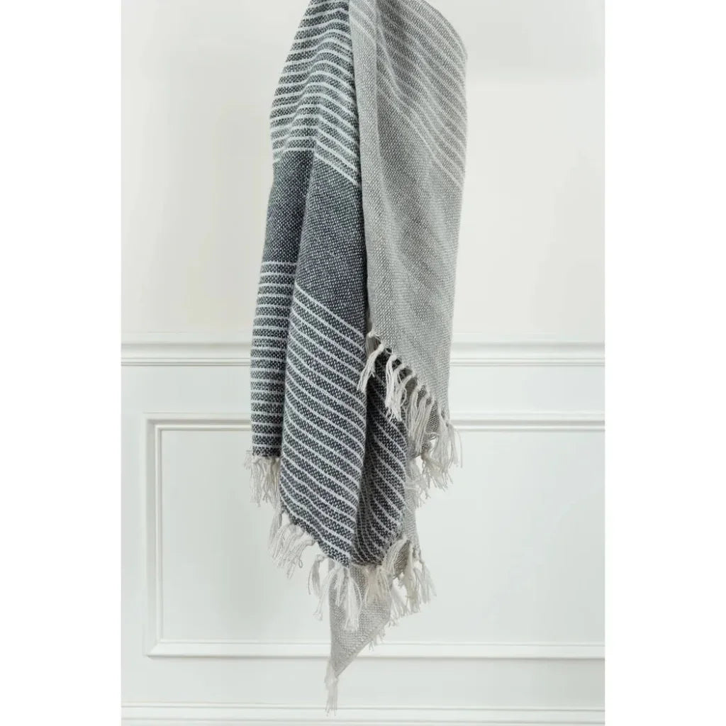 Cabana Soft Outdoor Throw Blanket Fringe