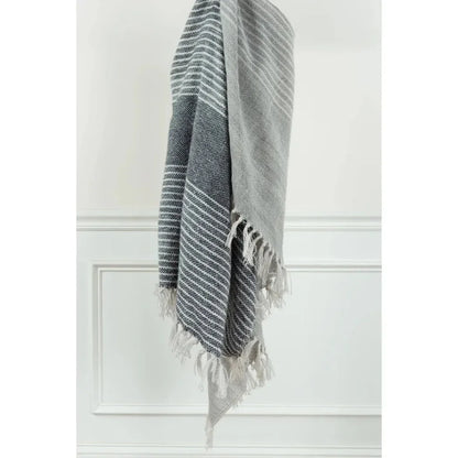 Cabana Soft Outdoor Throw Blanket Fringe