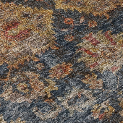 LOOMLAN Rugs Cadenza Blue Washable Indoor-Outdoor Rug