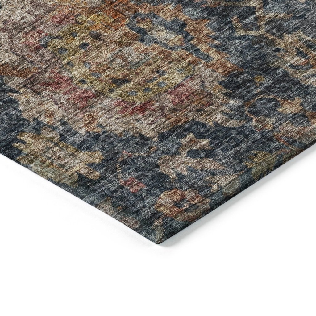 LOOMLAN Rugs Cadenza Blue Washable Indoor-Outdoor Rug