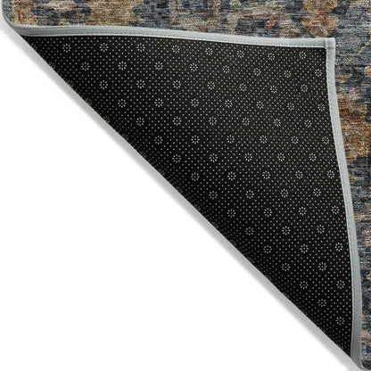 LOOMLAN Rugs Cadenza Blue Washable Indoor-Outdoor Rug