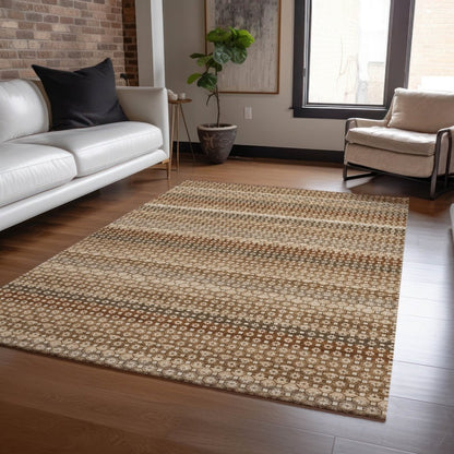 LOOMLAN Rugs Cadira Orange Washable Indoor-Outdoor Rug