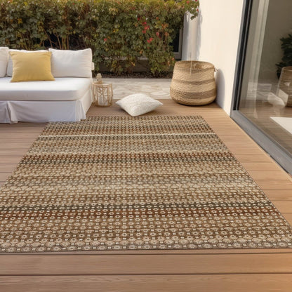 LOOMLAN Rugs Cadira Orange Washable Indoor-Outdoor Rug