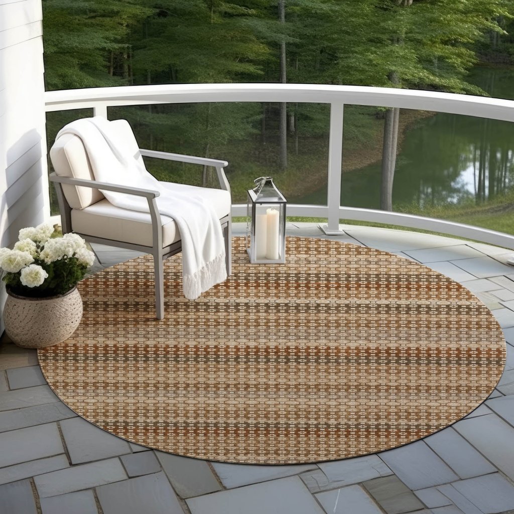 LOOMLAN Rugs Cadira Orange Washable Indoor-Outdoor Rug