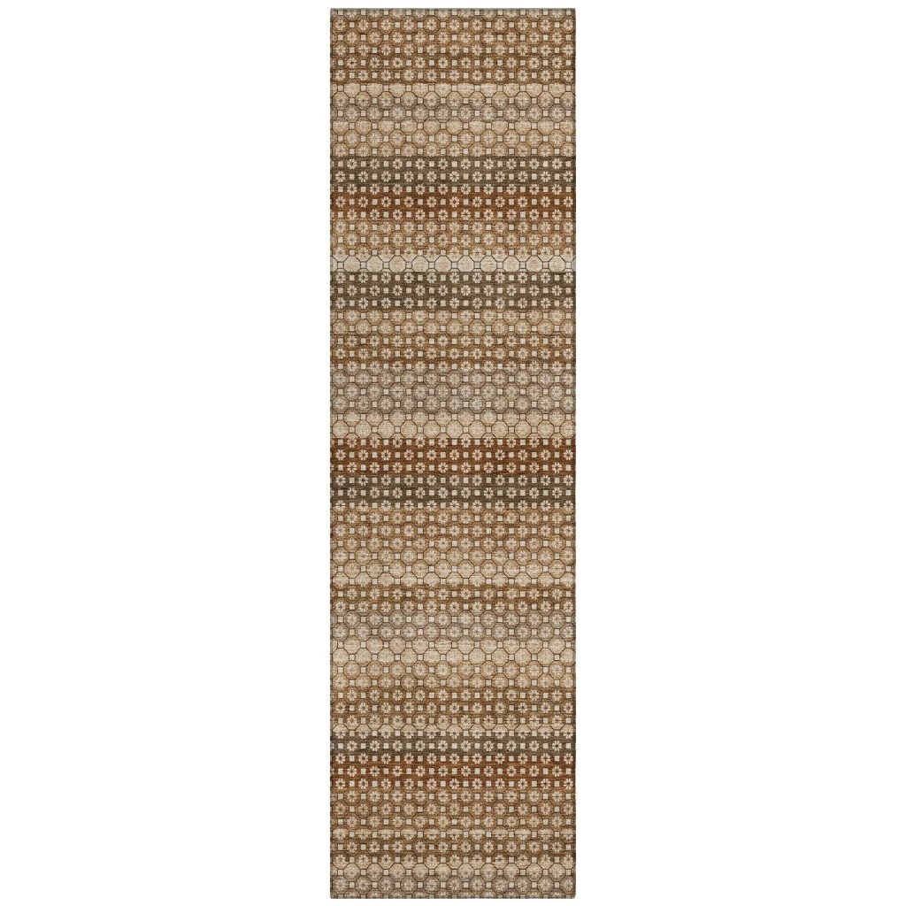 LOOMLAN Rugs Cadira Orange Washable Indoor-Outdoor Rug