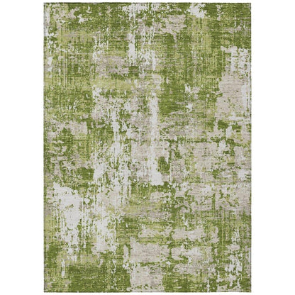 LOOMLAN Rugs Caelan Green Washable Indoor-Outdoor Rug