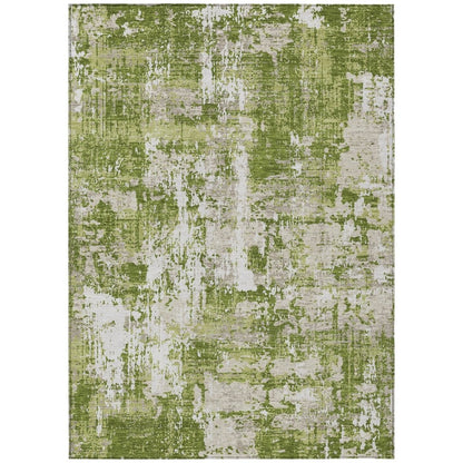 LOOMLAN Rugs Caelan Green Washable Indoor-Outdoor Rug