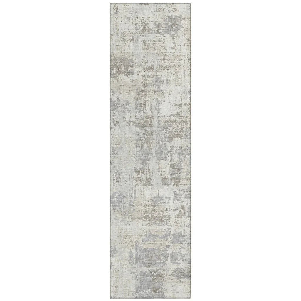 LOOMLAN Rugs Caelan Ivory Washable Indoor-Outdoor Rug