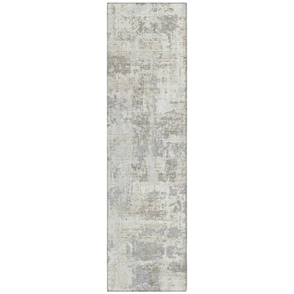 LOOMLAN Rugs Caelan Ivory Washable Indoor-Outdoor Rug