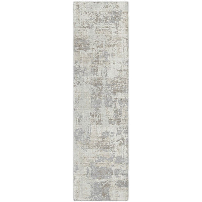 LOOMLAN Rugs Caelan Ivory Washable Indoor-Outdoor Rug