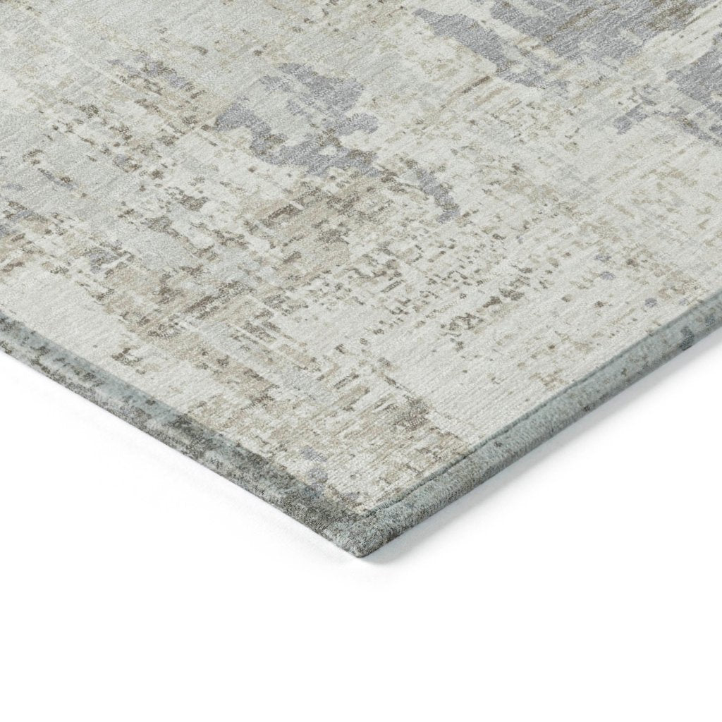 LOOMLAN Rugs Caelan Ivory Washable Indoor-Outdoor Rug