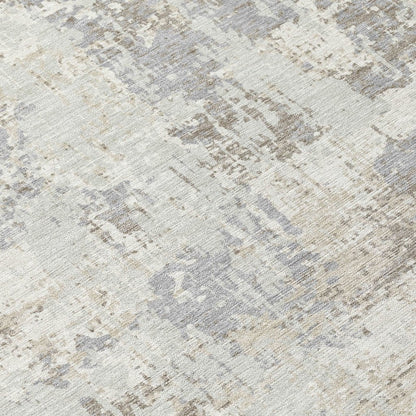 LOOMLAN Rugs Caelan Ivory Washable Indoor-Outdoor Rug