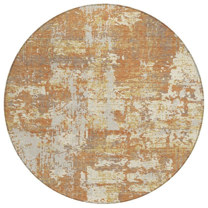 LOOMLAN Rugs Caelan Orange Washable Indoor-Outdoor Rug