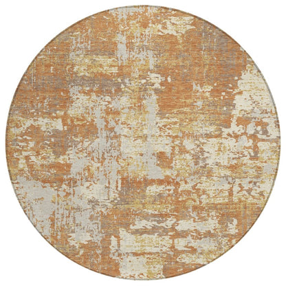 LOOMLAN Rugs Caelan Orange Washable Indoor-Outdoor Rug