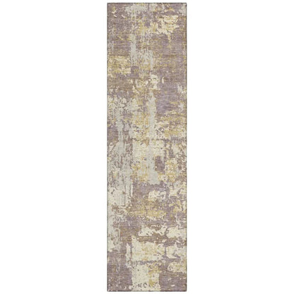LOOMLAN Rugs Caelan Purple Washable Indoor-Outdoor Rug