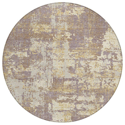 LOOMLAN Rugs Caelan Purple Washable Indoor-Outdoor Rug