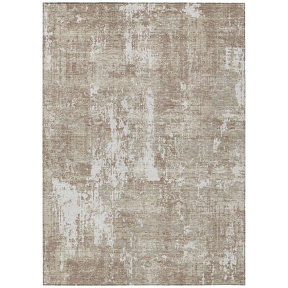 LOOMLAN Rugs Caelan Taupe Washable Indoor-Outdoor Rug