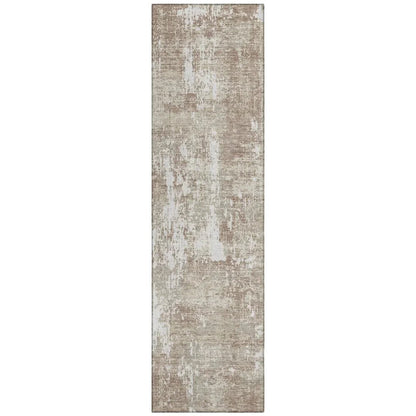 LOOMLAN Rugs Caelan Taupe Washable Indoor-Outdoor Rug