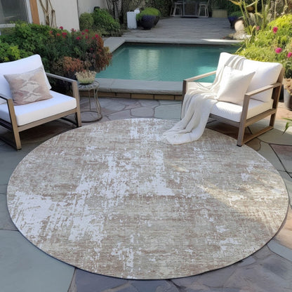 LOOMLAN Rugs Caelan Taupe Washable Indoor-Outdoor Rug