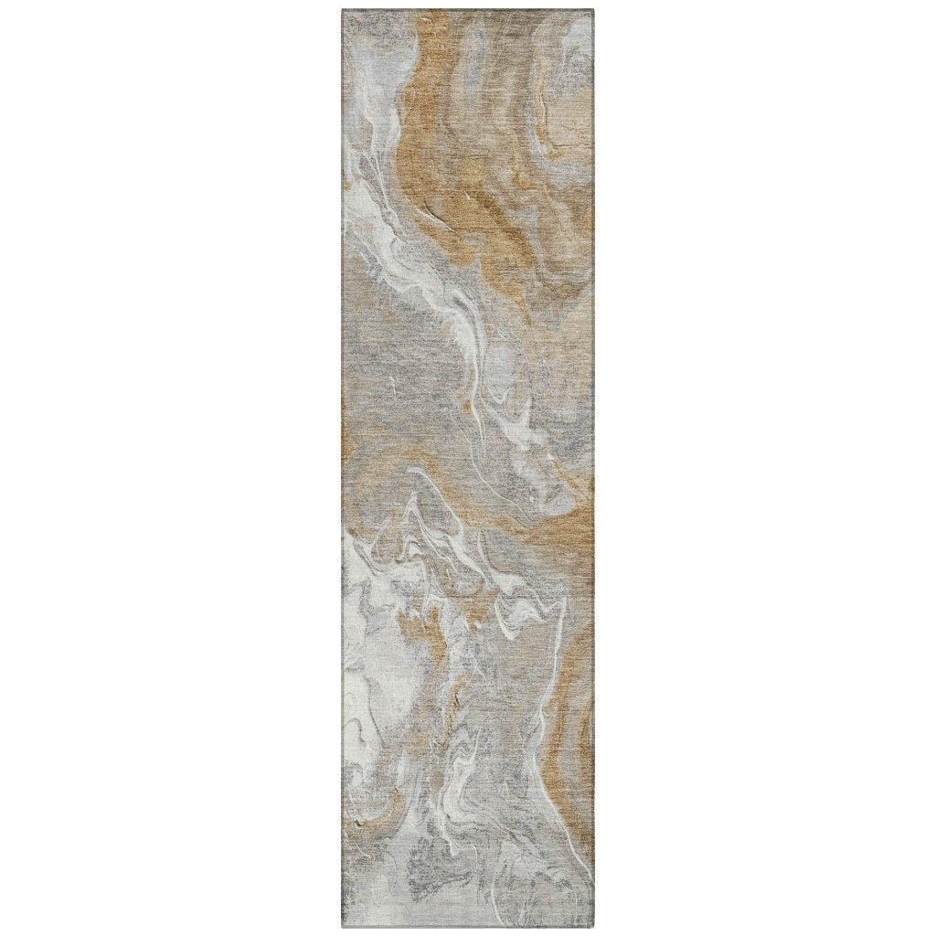 Caelaris Gray Washable Indoor - Outdoor Rug - LOOMLAN - LOOMLAN Rugs - Outdoor Rugs