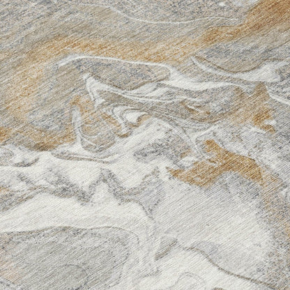 Caelaris Gray Washable Indoor - Outdoor Rug - LOOMLAN - LOOMLAN Rugs - Outdoor Rugs