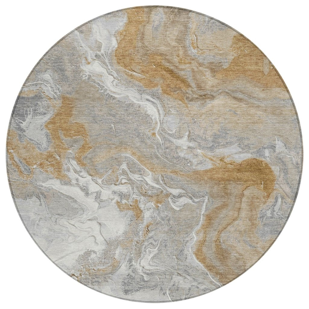 Caelaris Gray Washable Indoor - Outdoor Rug - LOOMLAN - LOOMLAN Rugs - Outdoor Rugs