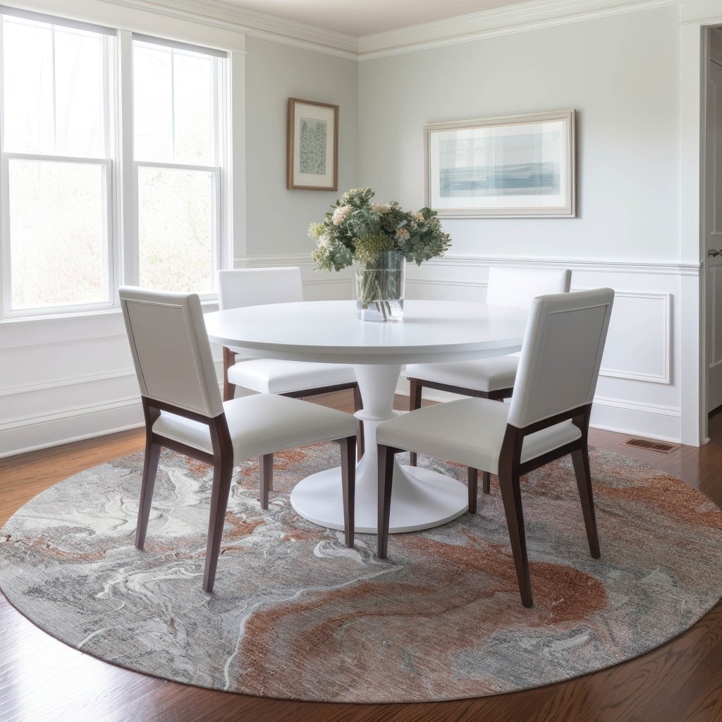 Caelaris Orange Washable Indoor - Outdoor Rug - LOOMLAN - LOOMLAN Rugs - Outdoor Rugs