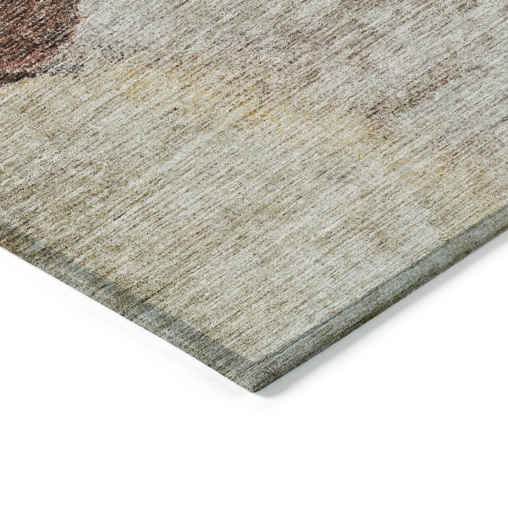 LOOMLAN Rugs Caeli Brown Washable Indoor-Outdoor Rug