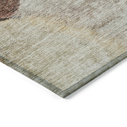 LOOMLAN Rugs Caeli Brown Washable Indoor-Outdoor Rug